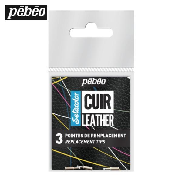 特長●セタカラーレザーマーカー専用のペン先替え3個入りセットです。●インクがペン先から多量に出るようになったり、詰まったりした場合の交換用ペン先です。用途●レザー・合皮カスタマイズ/補修用