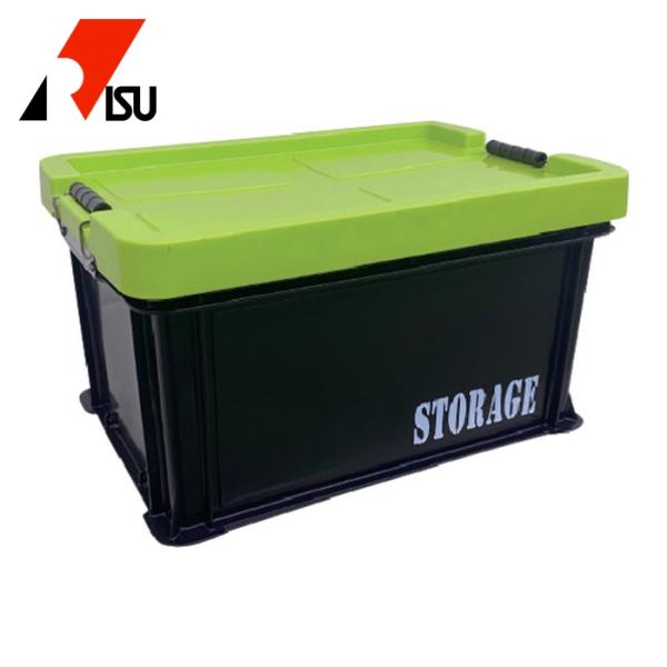 RISU 道具箱|特長:ステンレス製金具を使用しているので、耐久性抜群です。 フタのロックもしっかりできて安心です。 耐衝撃性素材を使用しています。