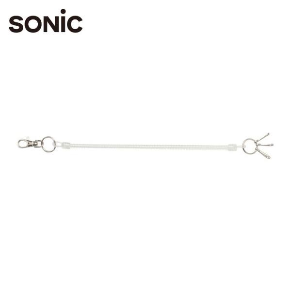 ソニック スパイラルキーチェーン 26cm-120cm 透明 (1個) NF-422-T
