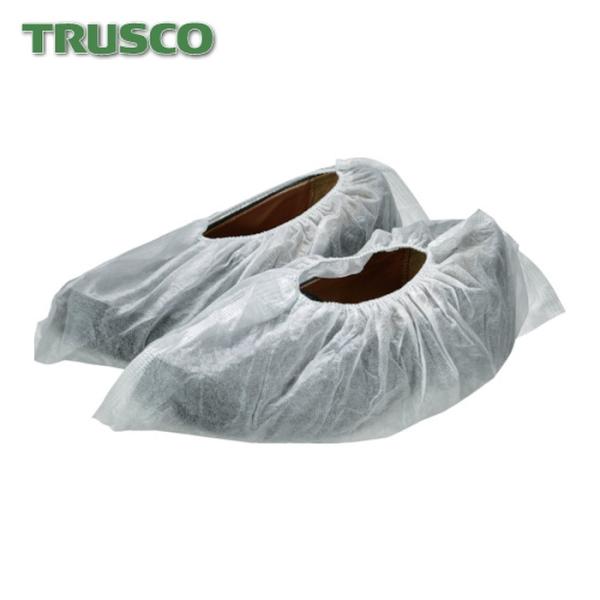 トラスコ TRUSCO シューズカバー 50足入 ホワイト (1袋) TSC-400W