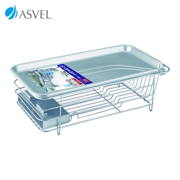 POSE 水切り|特長:Wコート加工です。 縦横使えます。 シンクサイズの広さに応じサイズを選べる縦横兼用水切りです。