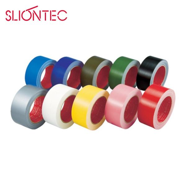 スリオン SLIONTEC カラー布粘着テープ100mm レッド (1巻) 339000-RD-20-100X25