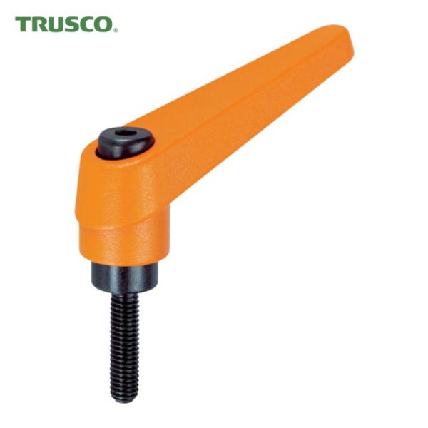 トラスコ TRUSCO クランプレバー オレンジ オネジ M8 ねじ長20 (1個) TCMR8-20