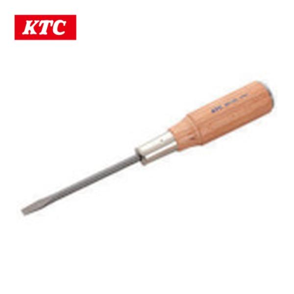 KTC 京都機械工具 MD-250 木柄ドライバ マイナス貫通タイプ 刃先10マイナス 全長400mm (1本)