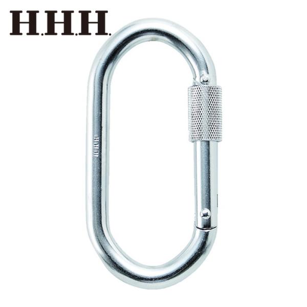 スリーエッチ K-14 カラビナ O型 安全環付 (1個)