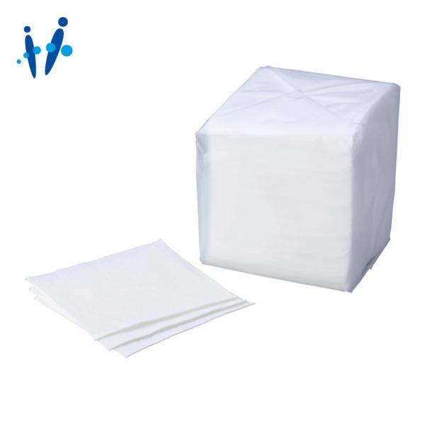 橋本クロス クリーンルーム用ワイパー|特長:レーヨン繊維を使用した、自己発塵の少ない不織布ワイパーです。