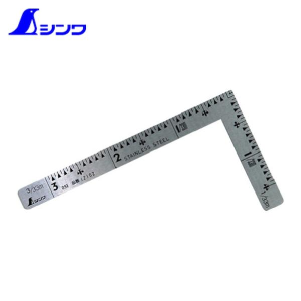 他サイト： シンワ測定 曲尺 さしがね 差し金 小型曲尺 三寸法師 寸目盛 (1本) 品番：12102の商品画像