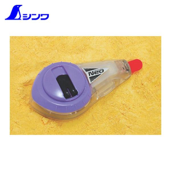 シンワ チョークリール|特長:タンクが開くので糸交換が簡単です。 スケルトンボディーのため、粉の残量と固まり具合がわかります。 密閉型タンクを使用しています。