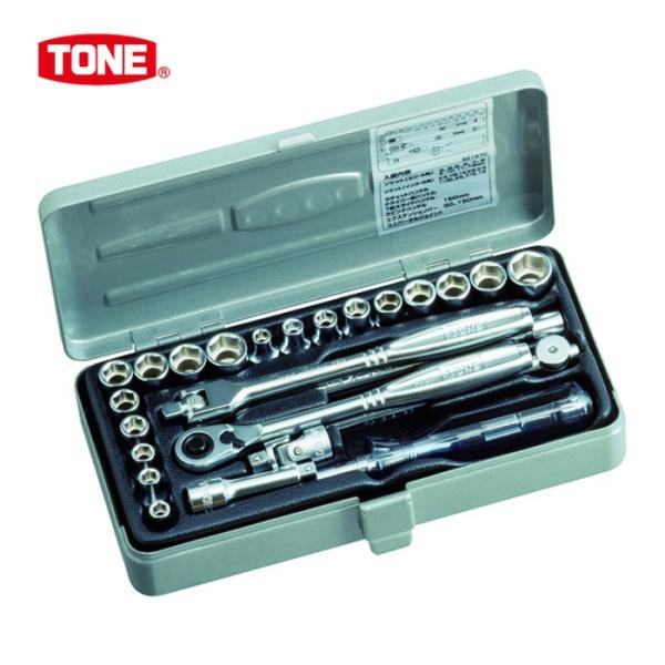 トネ(TONE) ソケットレンチセット S2187C 差込角6.35mm TONE（トネ） S2187C ソケットレンチセット 6角タイプ 差込角6.35mm 25