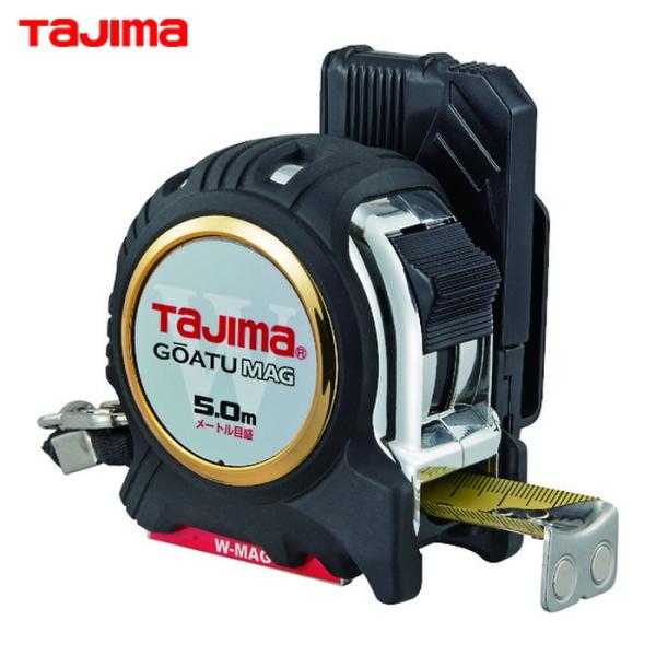 タジマ コンベックス(ベルトホルダー付タイプ)|特長:通常テープより測定距離が伸びる剛性力1。 5倍のストロングテープを採用しています。 (当社比)・一人でピッチ出しができる本体と爪のダブルマグ仕様です。