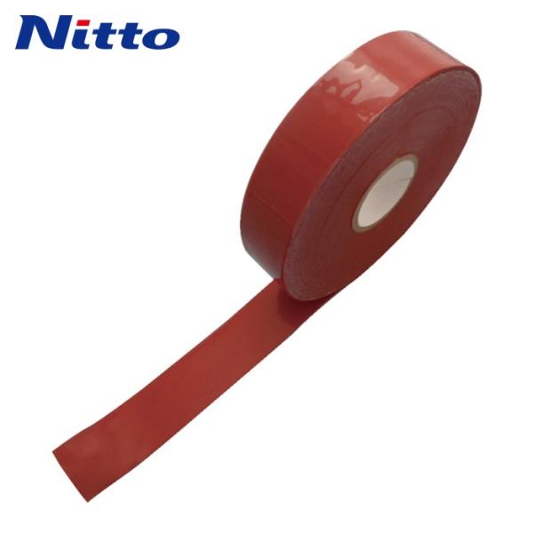 日東電工 Nitto (日東シンコー)シリコン系自己融着テープ No.66 0.5mmx13mm×15m 赤褐色 (1巻) 66-13