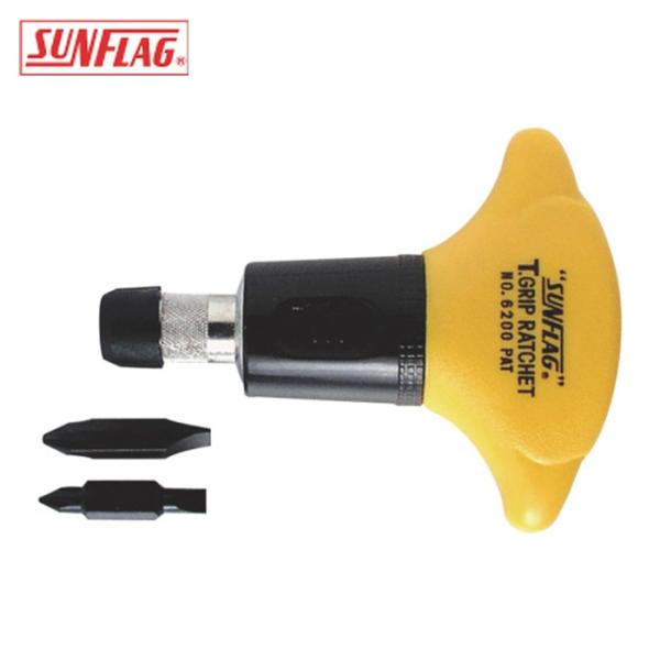 サンフラッグ SUNFLAG 6200 Tグリップラチェットドライバー (1個)