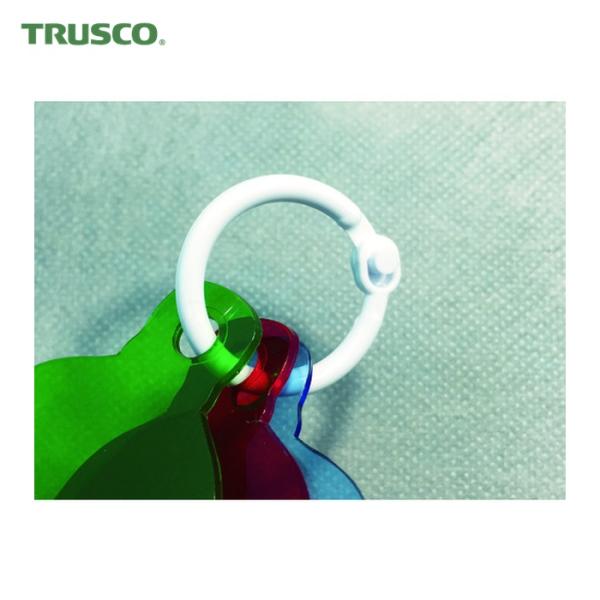 トラスコ TRUSCO 樹脂製カードリング 3.0mmXΦ20mm 10個入 (1袋) TKRJ-20