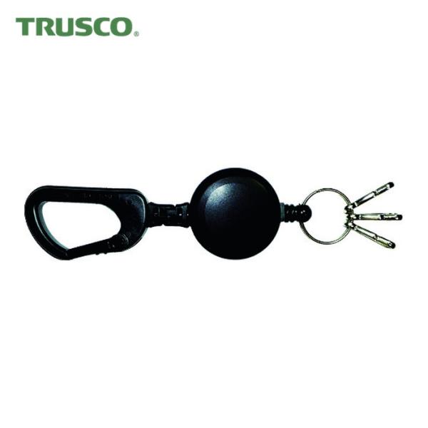 トラスコ TRUSCO カラビナリール キーリング付 M (1個) TKRK-M