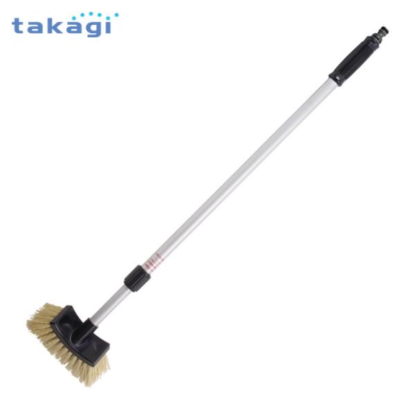 特長●ホースをワンタッチで接続し、ブラシに通水しながら使用できます。用途●清掃用。●ベランダそうじ用。
