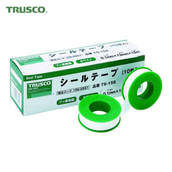 トラスコ TRUSCO シールテープ 13mmX15m (10巻) T6-15S