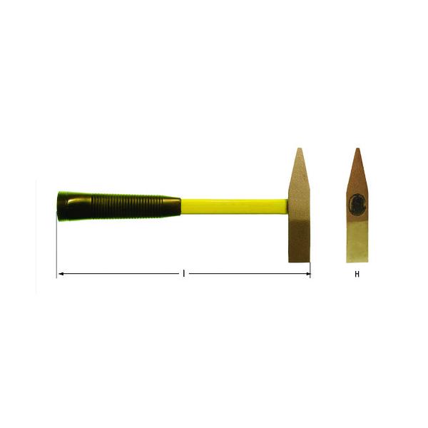 Ampco スイス FL0060B 防爆スケーリングハンマー 頭径25mm 頭長140mm (1本)