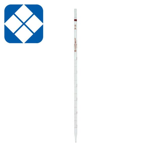 SIBATA 柴田科学 020010-5A メスピペット スーパーグレード 中間目盛 5mL (1本)