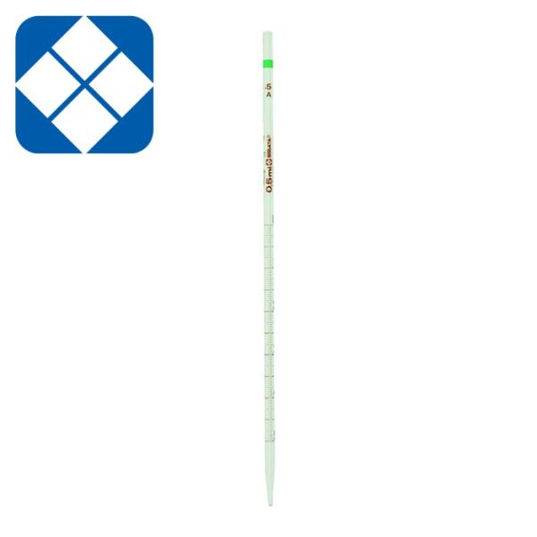 SIBATA 柴田科学 020010-05A メスピペット スーパーグレード 中間目盛 0.5mL (1本)