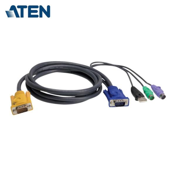 ATEN 2L-5303UP USB・PS/2コンボKVMケーブル SPHDタイプ 3m (1本)