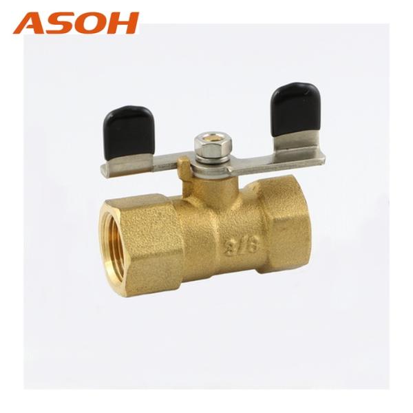 特長●圧力計用のボールバルブです。●従来の摺合わせコックよりも気密性に優れます。●蝶ハンドルタイプの為、レバータイプよりもコンパクトです。●またレバーが干渉する際に有効です。