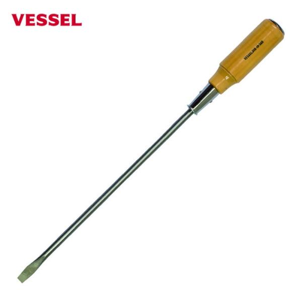 ベッセル VESSEL 350-10-300 木柄貫通ドライバー 350 -10×300 (1本)