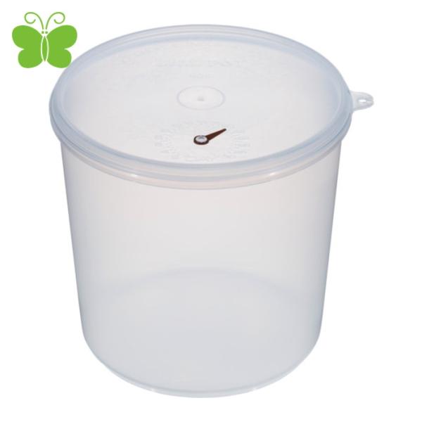 蝶プラ 食品用容器|特長:留具やパッキンを使わない簡易密閉容器です。 フタには便利な日付メモリー付です。 半透明なので中身が何か分かります。