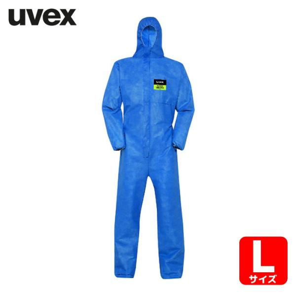 UVEX 化学防護服 5/6 エアー 7448 ブルー L (1着) 8997611