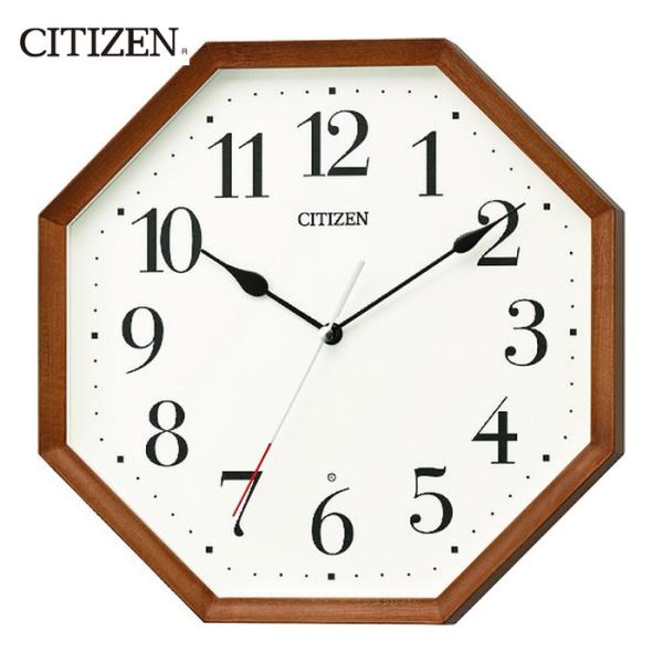 CITIZEN（シチズン） 電波 壁掛け時計（アナログ表示） 連続秒針 木枠