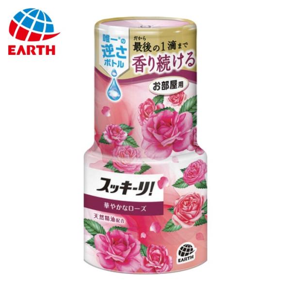 アース 消臭剤|特長:消臭芳香液を上から供給する「スッキーリ方式」で、液残りせず最後の一滴まで消臭効果が続きます。 お部屋用置き型消臭、芳香剤です。