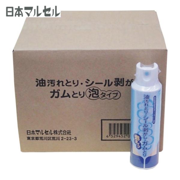 日本マルセル 粘着剤クリーナー|特長:泡タイプなので液ダレがなく、垂直面もOKです。