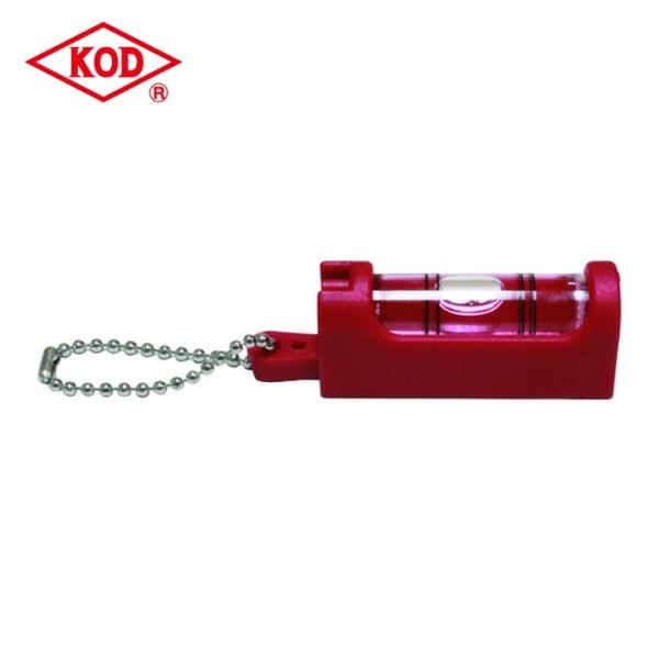 KOD 樹脂製水平器|特長:2個をつなげると、縦横同時や垂直にも対応できます。 垂直、2軸測定可能です。 ボールチェーン付きでアクセサリー感覚で携帯できます。