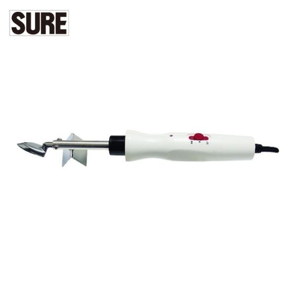 特長●扱いやすい軽量コンパクト仕様です。●コテ先はクロームメッキ仕上げです。●パイロットランプ付です。●手元スライドスイッチ付（強・弱・切）です。用途●パッチワーク、押し絵に。