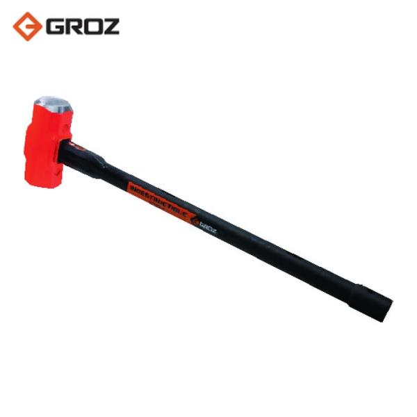 GROZ スレッジハンマー 頭部が抜けない疲労軽減グリップ 大ハンマー 8ポンド 300mm (1本) 品番：SHID/8/12