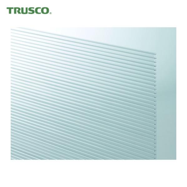 TRUSCO ポリカーボネート板|特長:ポリカーボネート樹脂製のため、耐久性に優れており丈夫です。 空気層を持つ中空構造なので断熱・保温性に優れています。 燃えにくく、安全で、過酷な温度環境にも耐えれます。