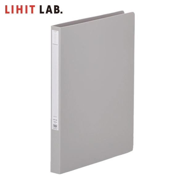 LIHIT LAB. パンチレスファイル<HEAVY DUTY> グレー A4 (1冊) F367-12