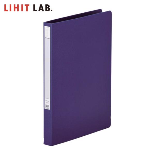 LIHIT LAB. パンチレスファイル<HEAVY DUTY> 紺 A4 (1冊) F367-13