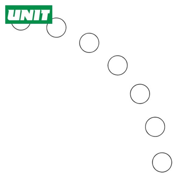 ユニット UNIT ユニピタ ドア開閉表示ステッカー丸型 白 (1組) 819-74