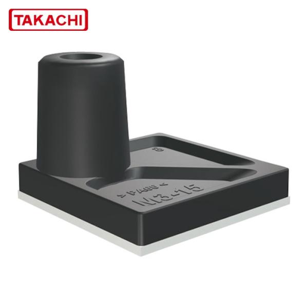 タカチ電機工業 AST3-15B ナット入り貼付スペーサー (1袋4個入) (1袋)