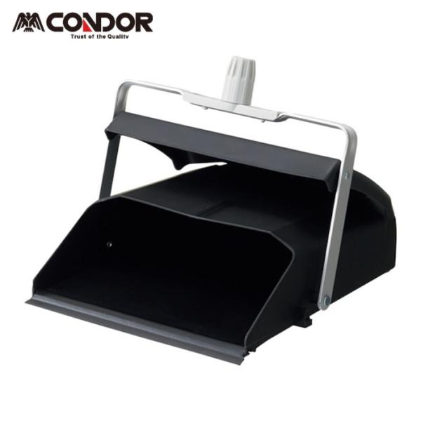 コンドル チリトリ|特長:柄の角度は150度まで自由に変更が可能です。 本体底のスポンジが作業音を抑制します。 先端部はゴム付きで細かいゴミまで綺麗に回収できます。