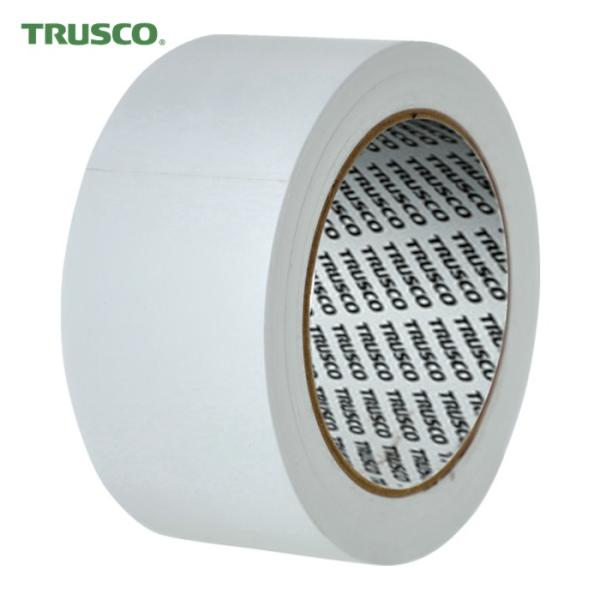 TRUSCO ラインテープ|特長:凹凸面へのなじみが良く、めくれに強いです。 多くの被着体に良くつくゴム系粘着剤を使用しています。 剥離紙がないタイプです。