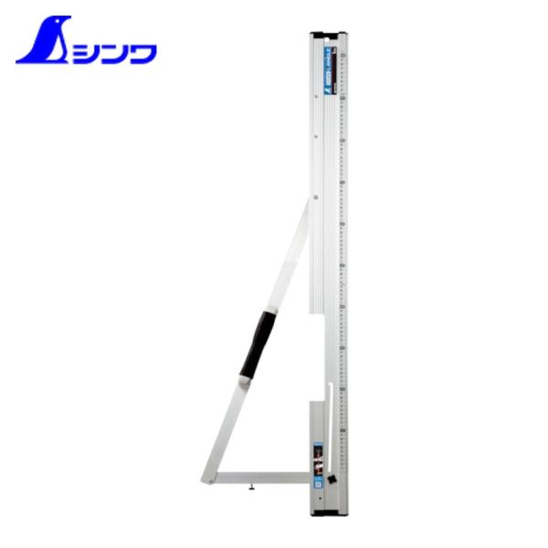 シンワ測定 丸鋸定規 丸ノコガイド定規 たためるエルアングル 1m メートル目盛 (1台) 78102