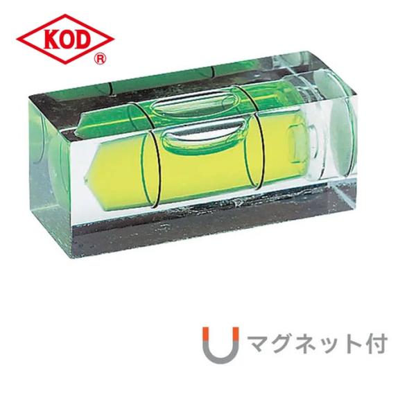 KOD PM-15-36 角型アイベルマグネット付水平器 15×16×36mm (1個)