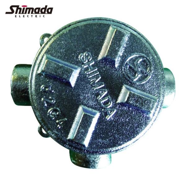 島田電機 防爆構造継手 鋳鉄 耐圧防爆構造ジャンクションボックス PF1 (1個) 品番：SGT-28H