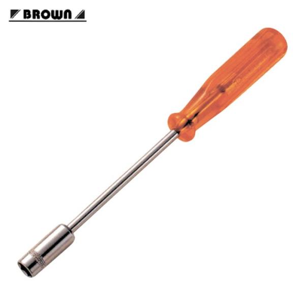 平井工具 BROWN ナットドライバー 対辺12mm 軸長125mm 全長220mm (1本) D-86-12