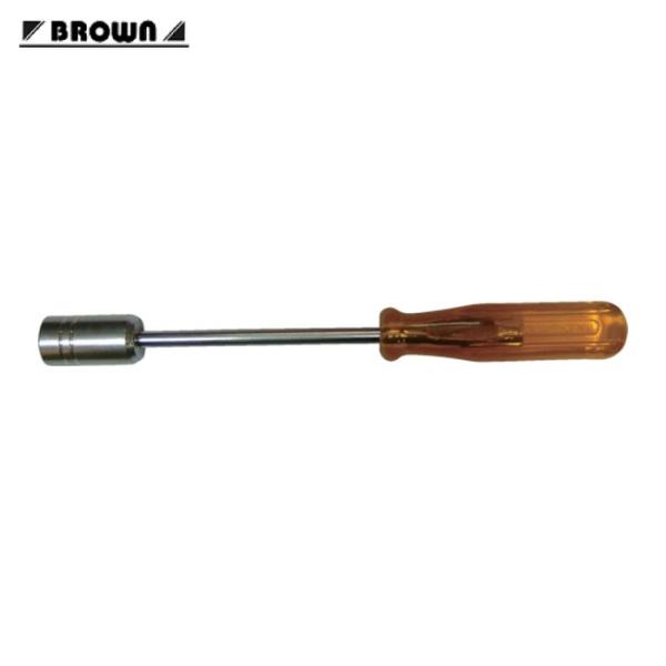 平井工具 BROWN ナットドライバー 対辺14mm 軸長125mm 全長220mm (1本) D-86-14