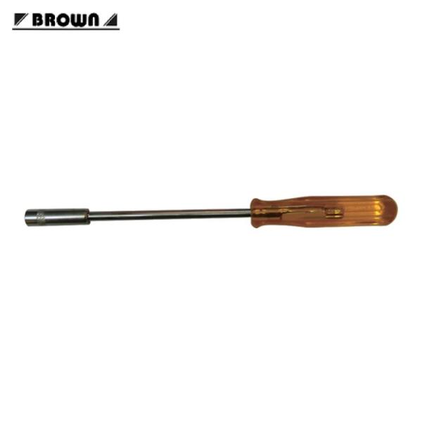 平井工具 BROWN ナットドライバー 対辺6.35mm 軸長125mm 全長210mm (1本) D-86-635