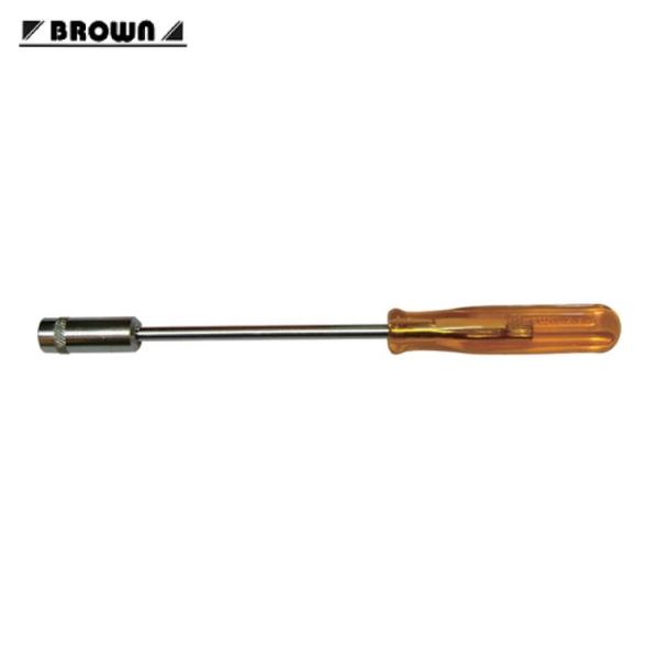 平井工具 BROWN ナットドライバー 対辺8mm 軸長125mm 全長210mm (1本) D-86-8
