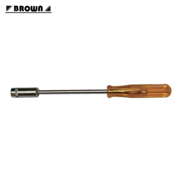 平井工具 BROWN ナットドライバー 対辺9mm 軸長125mm 全長210mm (1本) D-86-9