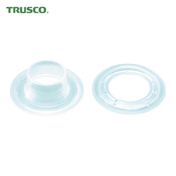 トラスコ TRUSCO 両面ハトメ ポリカーボネート透明 10mm 20組入 (ブリスターパック入) (1Pk) P-THP-J10